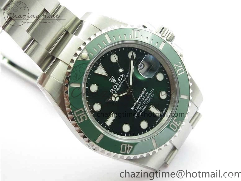 116610 Edition Ceramic Submariner Steel 316L Best Green LV Noob V10.5 1:1 0123